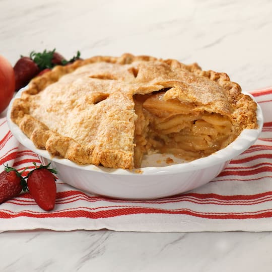 Martha Stewart 10" White Ceramic Pie Dish